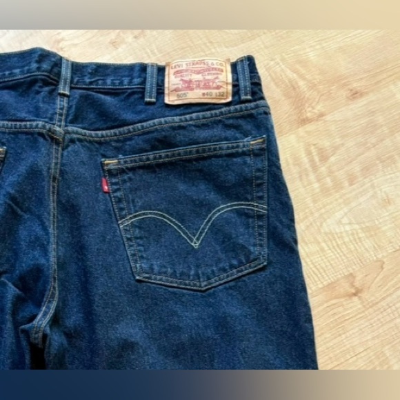 Levi’s 505 Regular Fit Dark Wash Jeans 40”x32” - Picture 5 of 5